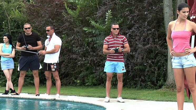 Group Sex Outdoor: Brunette Babes Unleashed