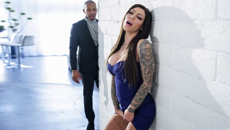 [Brazzers] - Shaved Karma RX in Stockings Gets a Big Cock - Ricky Johnson - Karma RX