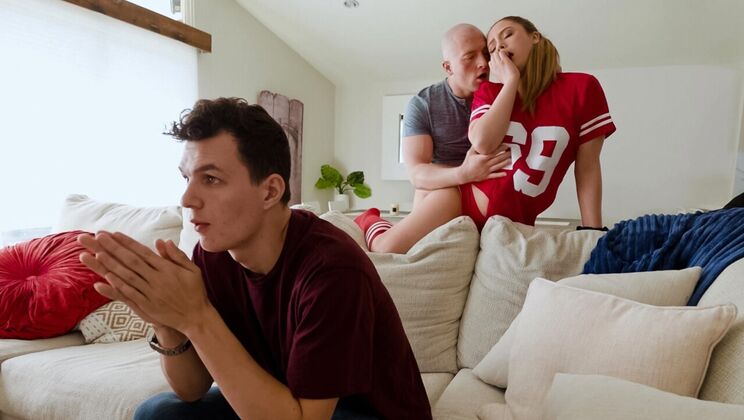 [SneakySex] - Small Tits Latina Gets Creampie in Cowgirl - Lucy Doll - Zac Wild