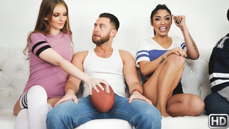 [SneakySex] - Athletic Girls, Big Orgasms: Sunday Fun - Vanessa Sky - Seth Gamble - Maya Kendrick