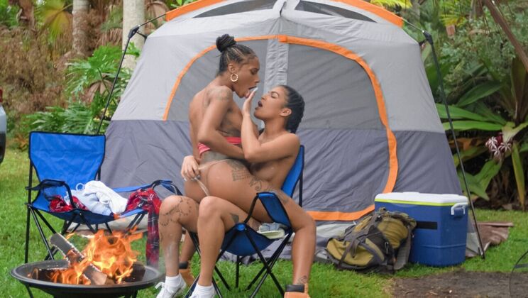 Maya Farrell and Sarai Minx in a Hot Lesbian Encounter