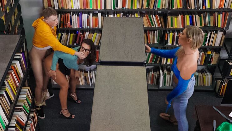 [LilHumpers] - Athletic Librarian Gets Fucked Hard - Jimmy Michaels - Krissy Knight - Mandy Waters