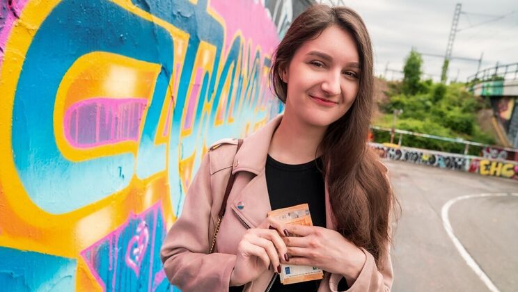 European Schoolgirl with Big Tits Fucked