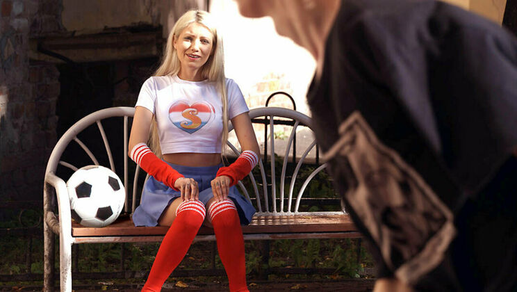 [ClubSweethearts] - European Blonde Teen in Doggystyle Fuckball Action - Vasya Sylvia - Marcl Green