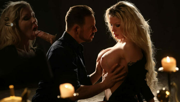 Facial Cumshot on Blonde Barbie Sins