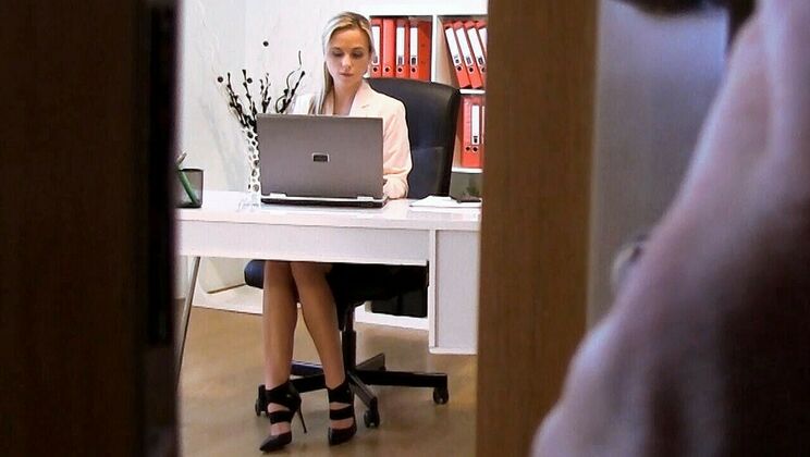 Blonde Fucked in Office by Cristal Caitlin