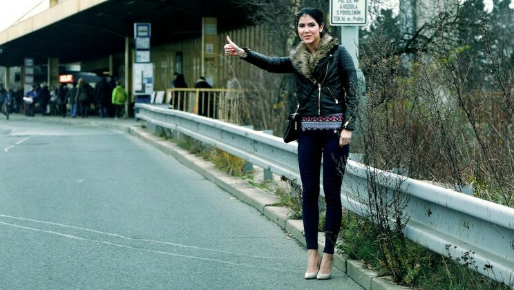 Roadside Czech Sex Tape Exposed