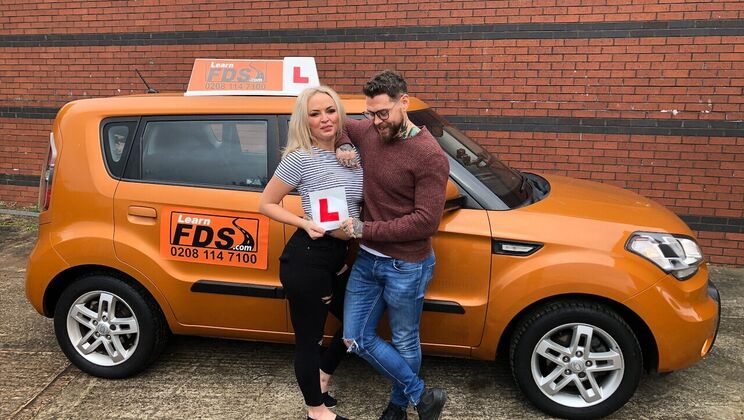 Big Titted Babe Fucks in Car After Lesson