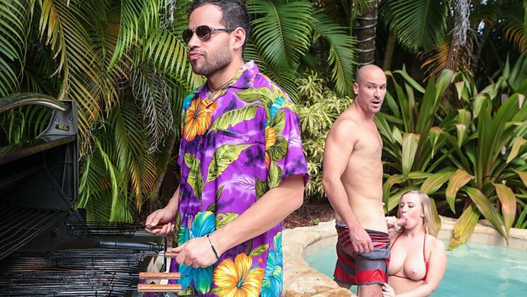 Bailey Brooke's Reverse Cowgirl Ride on Big Cock