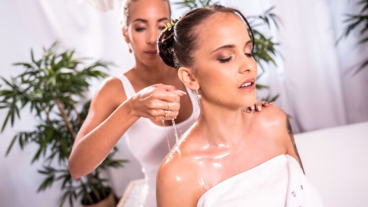 European Blondes and Brunettes Lesbian Fun