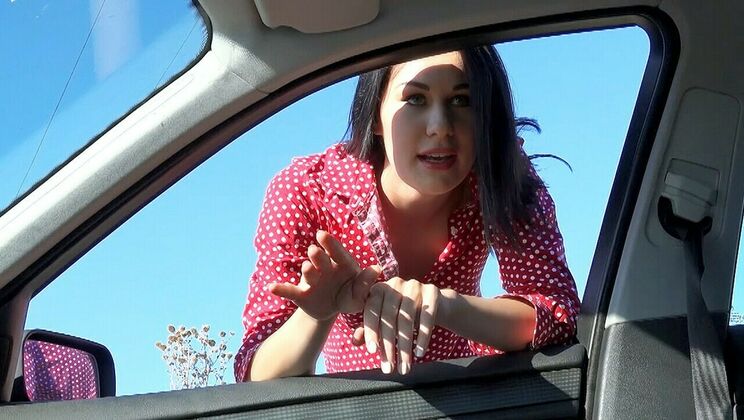 Tall Beautiful Woman Hitching