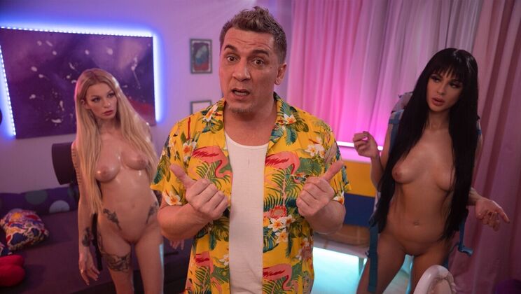 [FakeHostel] - Deepthroat, Blowjob, and Facial: A Space Odyssey - Steve Q - Mia Trejsi - Kaira Kampen