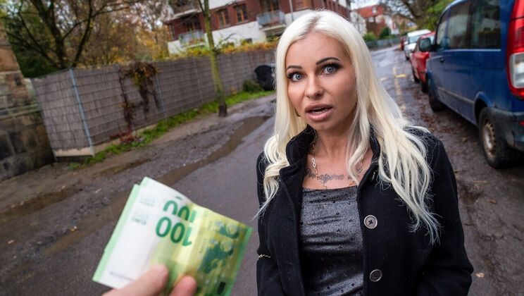 Blonde Teacher with Big Tits in Doggystyle