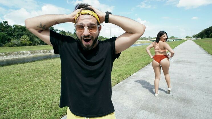 Outdoor Fuck with Big Tits Babe and Big Dick