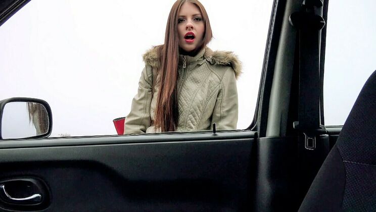 European Babe Loves Big Cock in Car