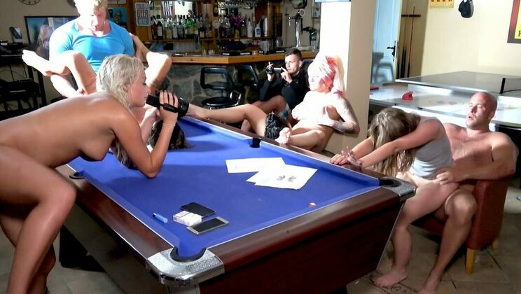 [SummerSinners] - Tattooed and Shaved Teens Get Wild in Pool Room - Daisy Lee - Lady Bug - Jarushka Ross - Silvia Dellai