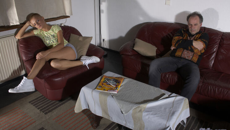 [Oldje] - Delicate Tattooed Girl Sucks and Swallows - CJ - Erick