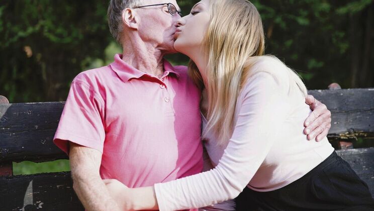 [Oldje] - John Fucks Tattooed Blonde in the Outdoors - John - Haley Hill