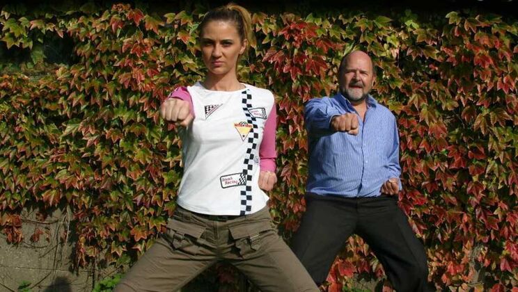 Outdoor Sex with Blonde Teen and Older Guy