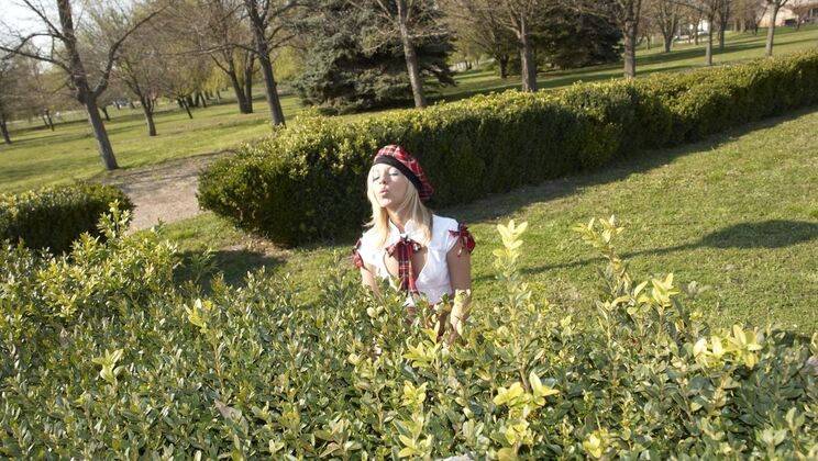 Candy, a Pierced Blonde, Gets Cum on Face