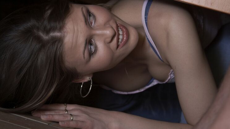 Cum Swallowing Teen after Doggystyle Fuck