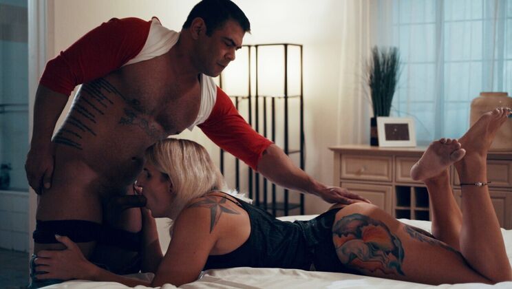 My TS Latina Stepsister's Blowjob and Doggystyle