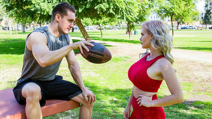[Thundercock] - Casca Akashova with Enhanced Body Gets Cum in Mouth from Football Captain - Sam Shock - Casca Akashova