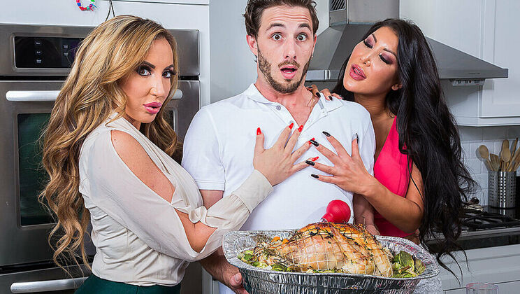 [MyFriend'sHotMom] - Richelle Ryan and August Taylor Make a Young Dude Scream - August Taylor - Richelle Ryan - Lucas Frost