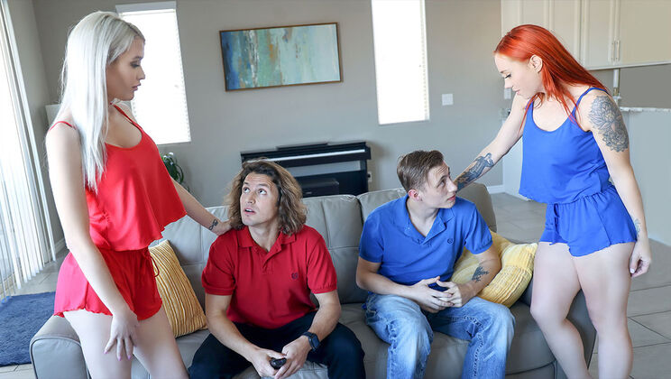 [MomSwap] - No Holds Barred: Blonde MILF and Redhead - Jay Romero - Katie Monroe - Cole Church - Nova Sky