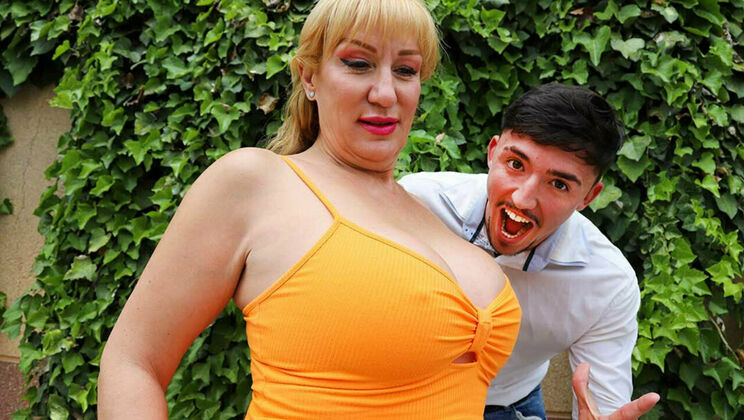 Spanish Blonde MILF Gets Fucked in Doggystyle