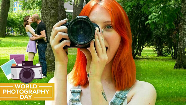 Brunette and Redhead in FFM Threesome Fun