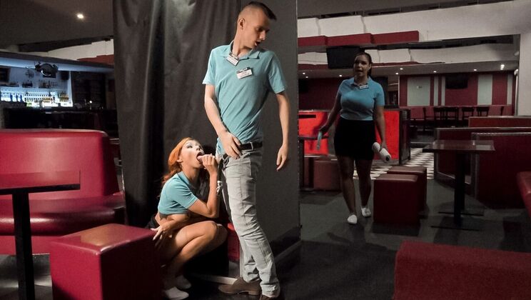 [WorkMeHarder] - Stockings and High Heels Blowjob - Sam Bourne - Veronica Leal