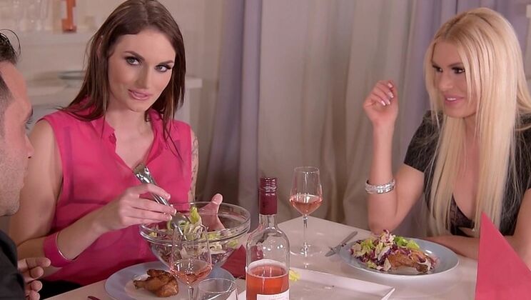 [PornWorld] - Kitana Lure & Marie Clarence: Lingerie and Cum - Kai Taylor - Marie Clarence