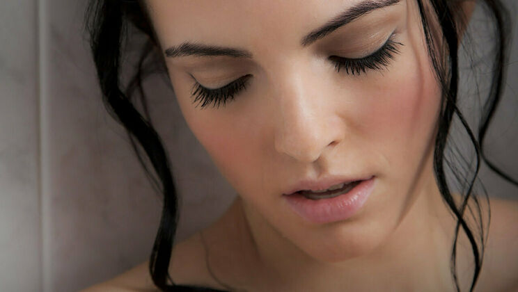 Brunette Sapphira A Gets Down and Dirty Alone