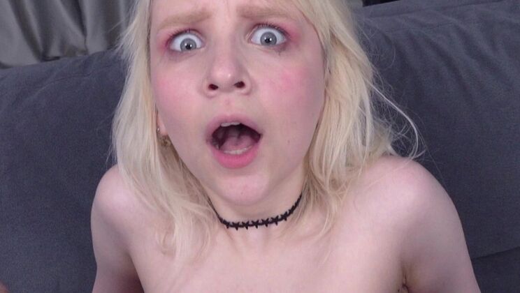 Blonde teen Sweetie Doll's first explosively rough anal adventure