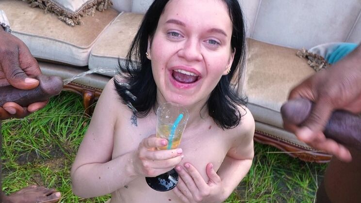 [ErikaKortiStudio] - Interracial Hardcore with Double Vaginal Penetration, Piss, and Cum for Skinny Babe - Shadow - Eva Tender - Marica Shanti - Momo Lebons - Blade