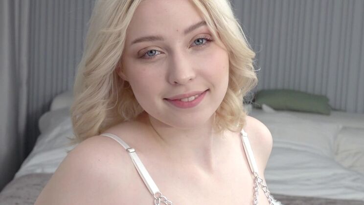 First Time Cum in Mouth for Kira Viburn with BBC