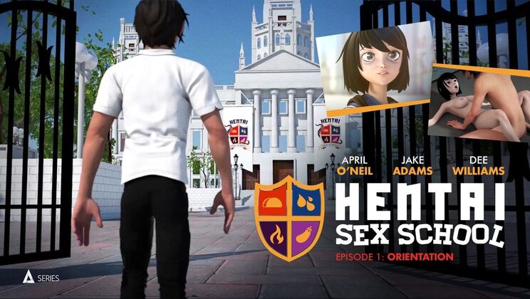 [AdultTimeAnimation] - Hentai Sex School - Big Tits College Girl Fucked - Dee Williams - Jake Adams - Whitney Wright - April Oneil - Wolf Hudson