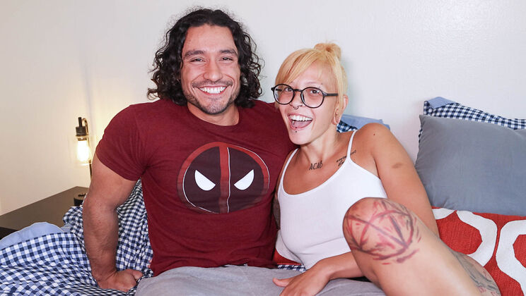 Brunette Bombshell Mai Cox with Leo Woodman