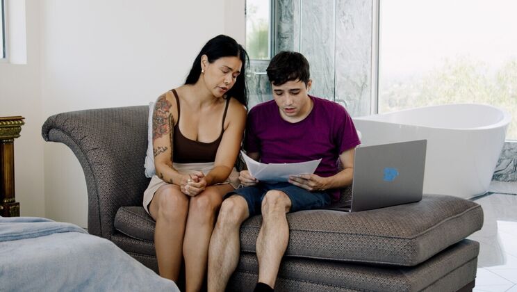 Dana Vespoli's Enhanced Body in High Heels