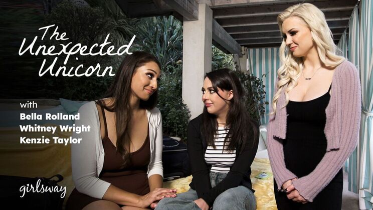 [Girlsway] - The Unexpected Unicorn: Fingering Frenzy with Lesbians - Kenzie Taylor - Whitney Wright - Bella Rolland