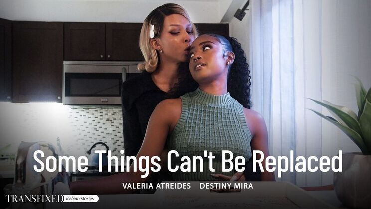 Ebony Shemale Fucks Blonde’s Tight Hole Rough