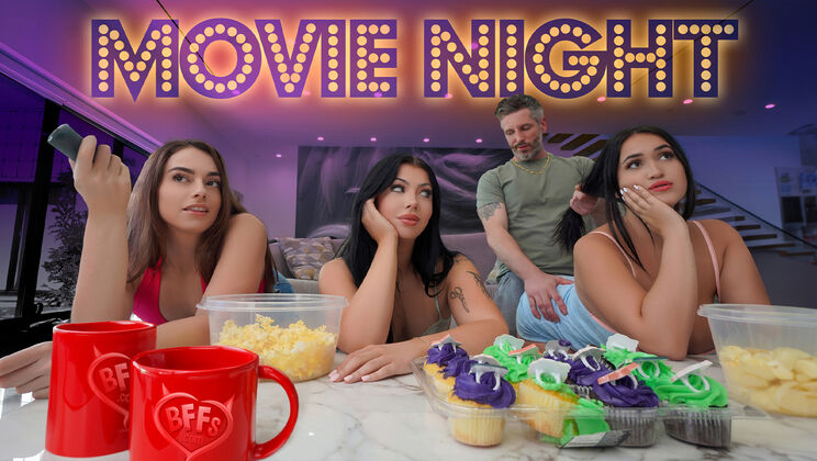 [BFFs] - PAWG Stepmilf Enjoys a Wild Movie Night - Mike Mancini - Sophia Burns - Holly Day - Nia Bleu
