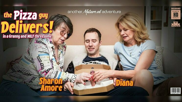 [Mature.nl] - Hardcore Threesome with Blonde Diana, Granny Sharon, and Young Guy - Diana - Ray Adler - Sharon Amore