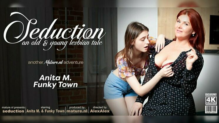 [Mature.nl] - Anita M. Seduces Funky Town in a Naughty Lesbian Scene - Funky Town - Anita M.