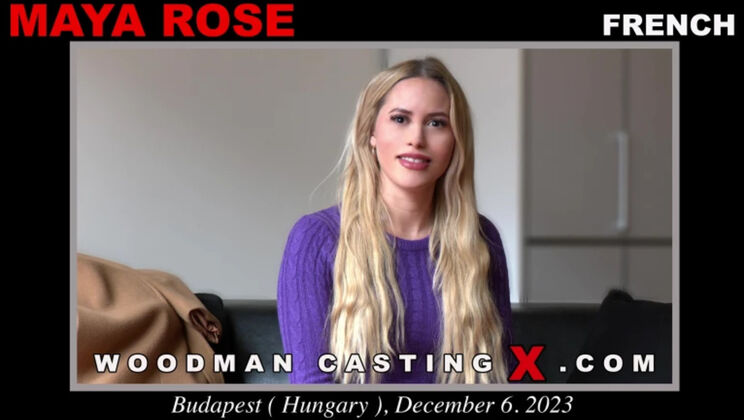 [WoodmanCasting] - Shaved Blonde Maya Rose - Pussy & Ass Licking Fun - Maya Rose