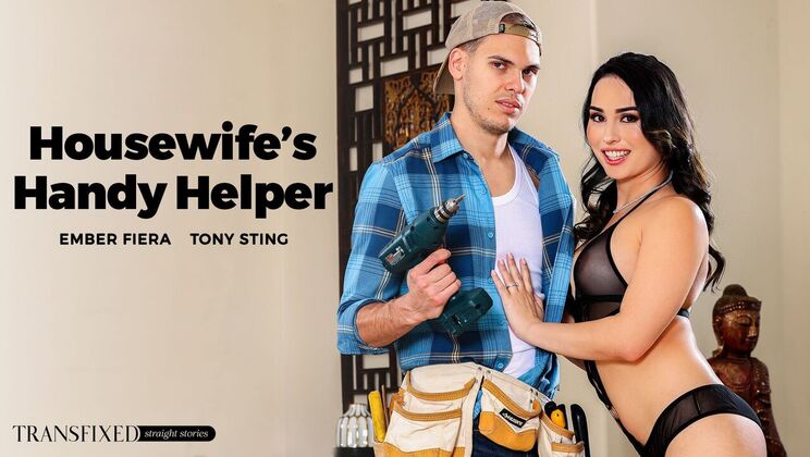 [Transfixed] - Tony Sting Fucks Housewife's Shemale - Tony Sting - Ember Fiera