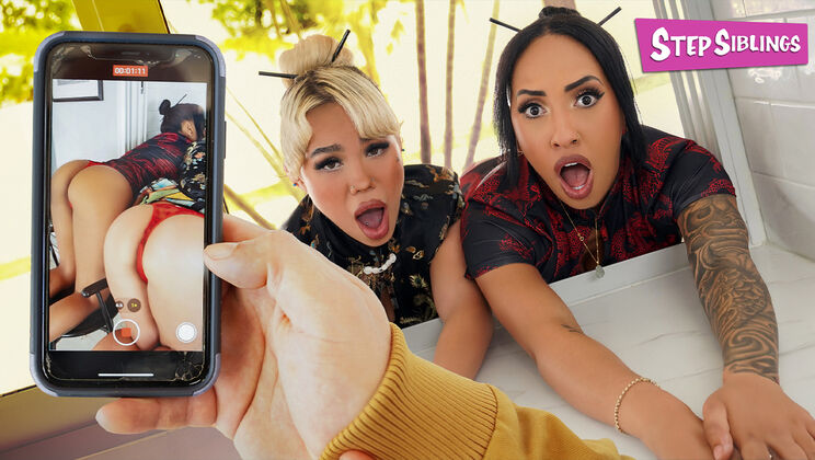 [StepSiblings] - Thong-Wearing Trios Get Stuck - Peter Green - Luna Luxe - Kona Jade