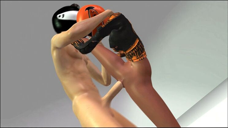 Smooth Shaved Pussy and Big Animated Cock