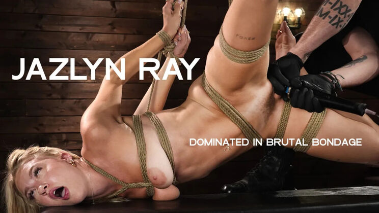 [Hogtied(Kink)] - Brunette Jazlyn Ray in BDSM Bondage - The Pope - Jazlyn Ray